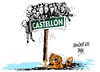 Cartoon: Castor Castellon (small) by Dragan tagged castor,castellon,almasen,de,gas,fenomeno,sismico,cartoon