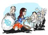 Cartoon: Cristina Fernandez  Kirchner (small) by Dragan tagged cristina,fernandez,nestor,kirchner,argentina,politics,cartoon