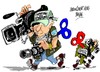 Cartoon: Dia Mundial (small) by Dragan tagged dia,mundial,de,la,libertad,prensa
