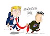 Cartoon: Donald Trump-Kim Jong-un (small) by Dragan tagged donald,trump,kim,jong,un,eeuu,sad,korea,norte,corea,del