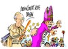 Cartoon: El Papa en el carnaval (small) by Dragan tagged papa,francisco,carnaval,düsseldorf,religion,vaticano,cartoon