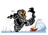 Cartoon: Fukushima y Miyagi (small) by Dragan tagged fukushima,miyagi