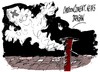 Cartoon: Fumata blanca en San Pedro (small) by Dragan tagged fumata,blanca,san,pedro,vaticano,papa,cartoon