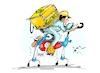 Cartoon: Glovo-riders-coronavirus (small) by Dragan tagged glovo,riders,coronavirus