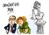 Cartoon: Hollande- Merkel-Afrodita (small) by Dragan tagged francois,hollande,angela,merkel,afrodita,francia,alemania,grecia,politics,cartoon