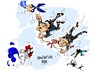 Cartoon: Hollande-Valls-Crisis (small) by Dragan tagged francia,francois,hollande,manuel,valls,crisis,economica,politics,cartoon