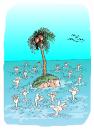 Cartoon: isla (small) by Dragan tagged isla