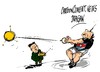 Cartoon: Kim Jong-un-largo alcance (small) by Dragan tagged kim,jong,un,korea,del,norte,cohete,satelite,politics,cartoon