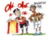 Cartoon: los cuatro -Ole (small) by Dragan tagged eurocopa,2012,fudbol,spain,italia
