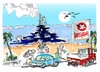 Cartoon: Louisiana (small) by Dragan tagged lousiana golfo de mexico plataforma petrolera florida alabama deepwater horizon naturaleza cartoon