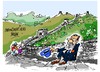 Cartoon: Mariano Rajoy-muralla (small) by Dragan tagged mariano,rajoy,espana,pp,china,gran,muralla,politics,cartoon