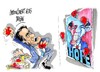 Cartoon: Mitt Romney- Barack Obama (small) by Dragan tagged mitt,romney,barack,obama,estados,unidos,eeuu,elecciones,politics,cartoon