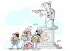 Cartoon: monumento (small) by Dragan tagged monumento,cristobal,colon