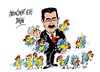 Cartoon: Nicolas Maduro-pajaritos (small) by Dragan tagged nicolas,maduro,pajaritos,hugo,chavez,venezuela,politics,cartoon