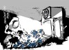 Cartoon: ThyssenKrupp-perdidas (small) by Dragan tagged thyssenkrupp,alemania,acero,business,cartoon