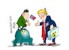 Cartoon: Trump-Kim Jong-un-igual a igual (small) by Dragan tagged donald,trump,kim,jong,un,corea,del,norte,eeuu