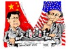 Cartoon: Xi Jinping-Barack Obama (small) by Dragan tagged xi,jinping,china,barack,obama,estados,unidos,politics,cartoon