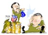 Cartoon: Zelenski-Zaluzhni (small) by Dragan tagged volodimir,zelenski,valerii,zaluzhny,ukrania