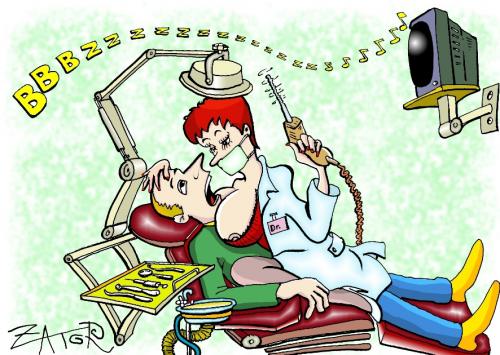 Cartoon: at the dentist (medium) by johnxag tagged medical,doctor,dental,dentist
