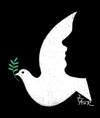 Cartoon: peace a dream (small) by johnxag tagged peace johnxag true pigeon