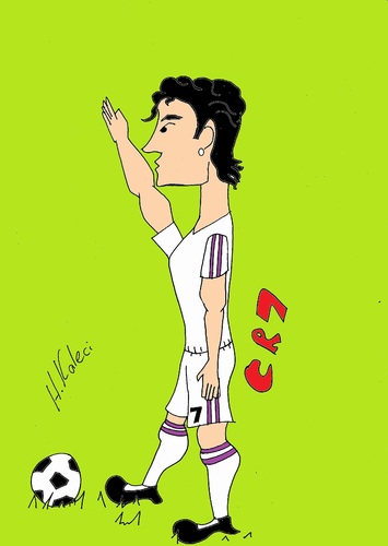 Cartoon: CR7 (medium) by kaleci tagged cypriot