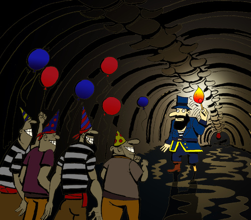 Cartoon: Ahab Surprise party... (medium) by berk-olgun tagged ahab,surprise,party