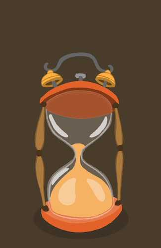 Cartoon: Alarm Sand Clock... (medium) by berk-olgun tagged alarm,sand,clock