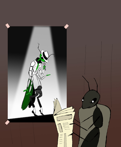 Cartoon: Ant and Grasshopper... (medium) by berk-olgun tagged ant,and,grasshopper