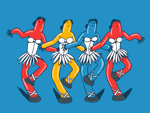 Cartoon: Balloon Dancer... (medium) by berk-olgun tagged balloon,dancer