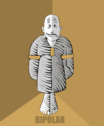 Cartoon: Bipolar... (medium) by berk-olgun tagged bipolar