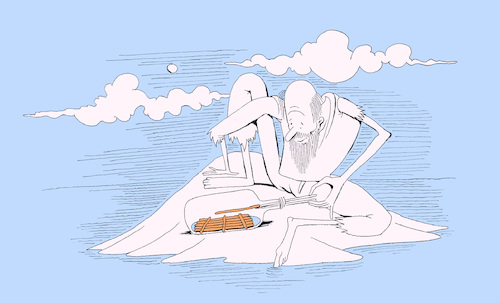 Cartoon: Boat in the Bottle... (medium) by berk-olgun tagged boat,in,the,bottle