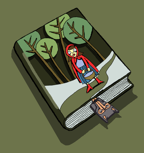 Cartoon: Bookmark... (medium) by berk-olgun tagged bookmark