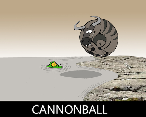 Cartoon: Cannonball... (medium) by berk-olgun tagged cannonball