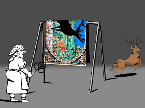 Cartoon: Carpet Beater... (medium) by berk-olgun tagged carpet,beater
