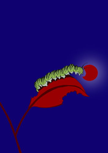 Cartoon: Caterpillar... (medium) by berk-olgun tagged caterpillar