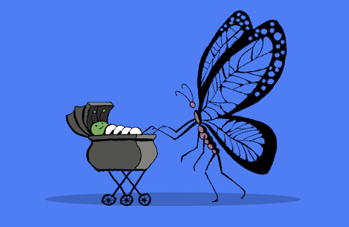 Cartoon: Caterpillar... (medium) by berk-olgun tagged caterpillar