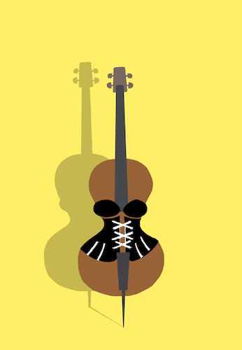 Cartoon: Cello... (medium) by berk-olgun tagged cello