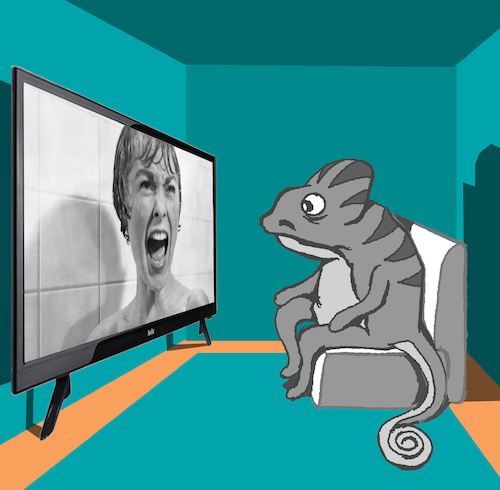 Cartoon: Chameleon... (medium) by berk-olgun tagged chameleon