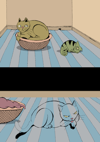 Cartoon: Chameleon... (medium) by berk-olgun tagged chameleon