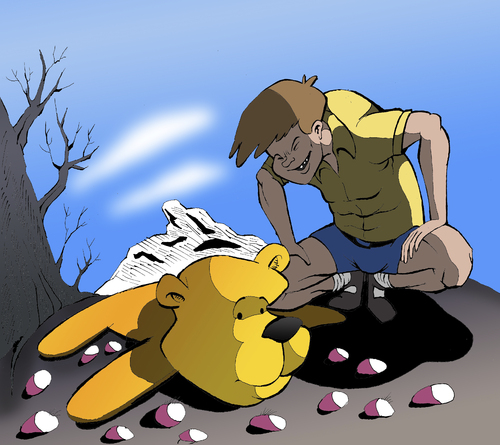 Cartoon: Christopher Robin 2015... (medium) by berk-olgun tagged christopher,robin,2015