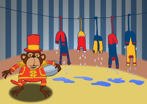 Cartoon: Circus Monkey... (medium) by berk-olgun tagged circus,monkey