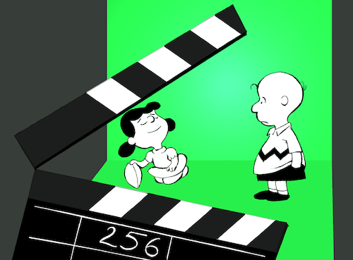 Cartoon: Clapperboard... (medium) by berk-olgun tagged clapperboard