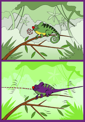 Cartoon: Clown Chameleon... (medium) by berk-olgun tagged clown,chameleon