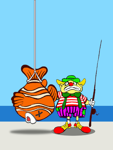 Cartoon: Clownfish... (medium) by berk-olgun tagged clownfish