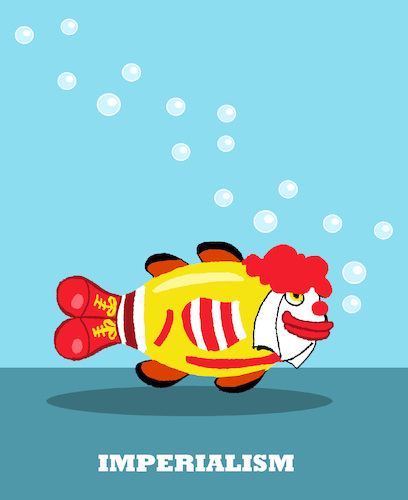 Cartoon: Clownfish... (medium) by berk-olgun tagged mcdonalds,clown