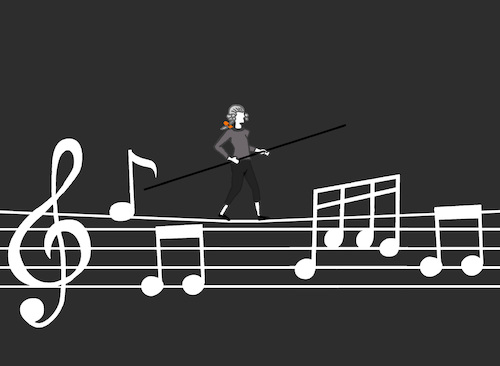 Cartoon: Composer... (medium) by berk-olgun tagged composer