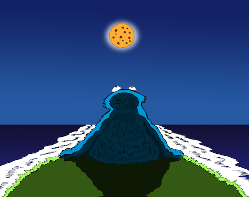 Cartoon: Cookie Monster... (medium) by berk-olgun tagged cookie,monster