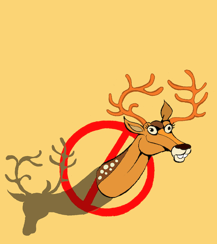 Cartoon: Deer Ban... (medium) by berk-olgun tagged deer,ban
