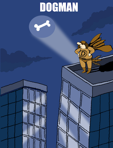 Cartoon: Dogman... (medium) by berk-olgun tagged dogman