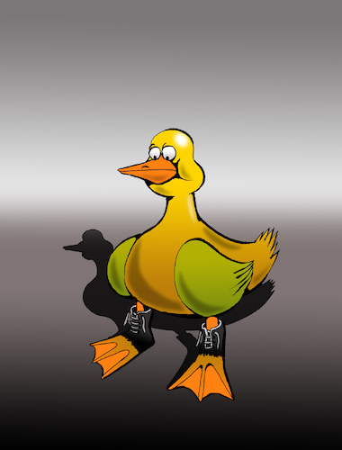 Cartoon: Duckritte... (medium) by berk-olgun tagged duckritte